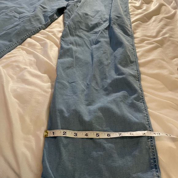 Asos luxe curve size 20 straight leg light wash denim stretchy jeans - Picture 8 of 11